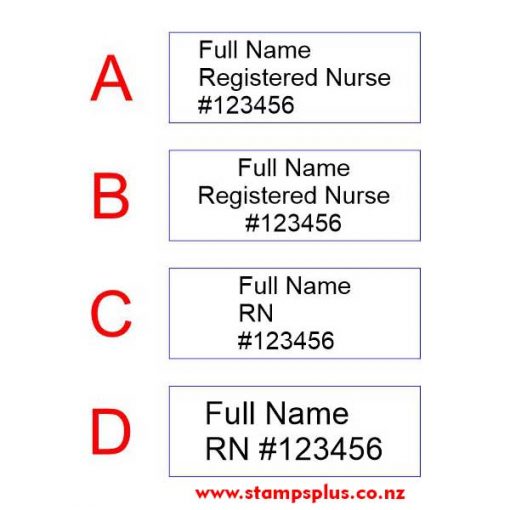 Nurse Stamp Options