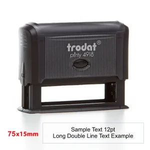 Trodat Rectangular Stamp 75x15mm